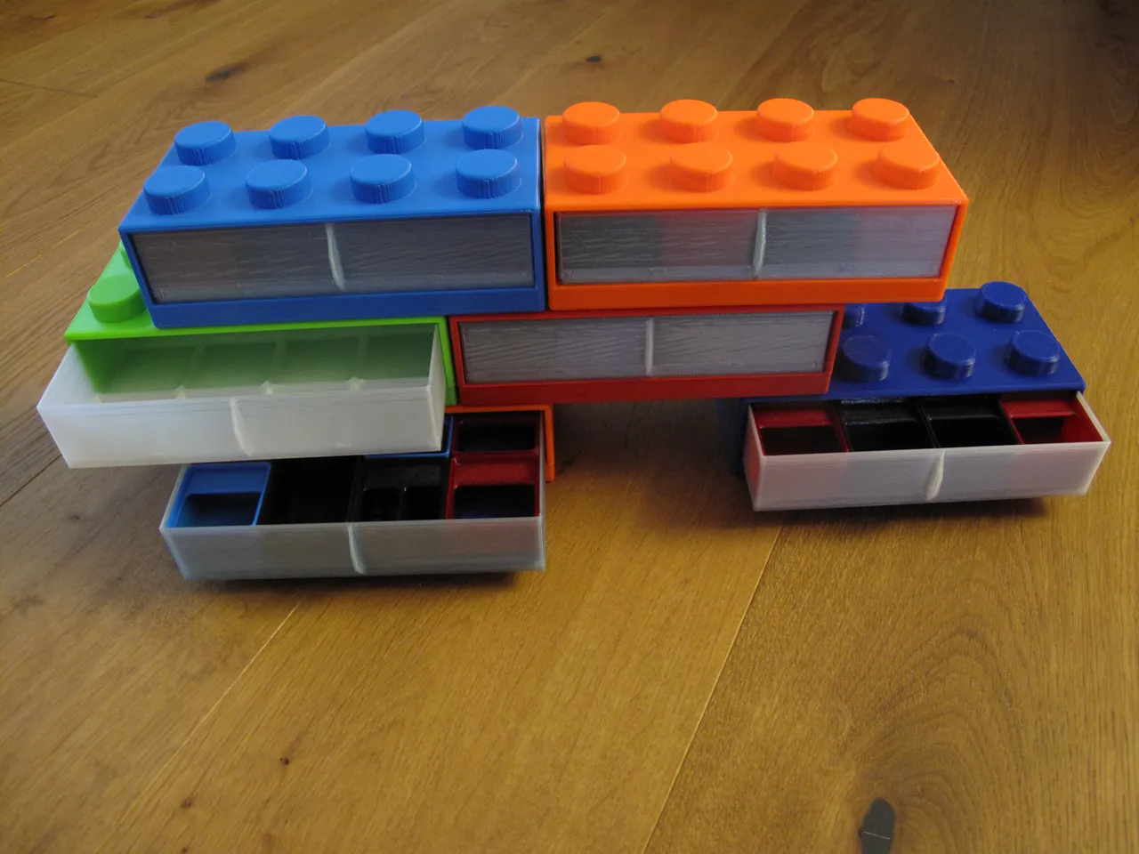 stackable gridfinity lego brick drawer by munzli, Download free STL model